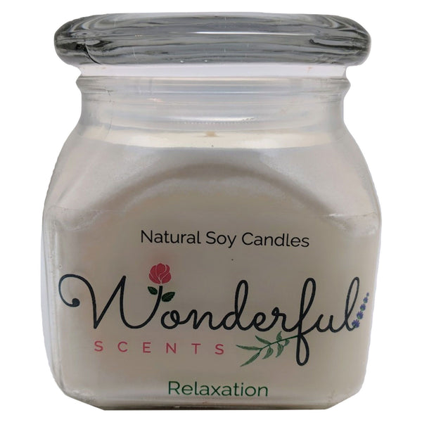 12oz Scented Bakery Jar Candle Relaxation Cotton Wick Glass Lid