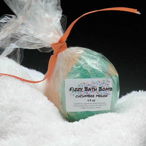 Cucumber Melon Bath Bomb Bath Fizzy 4.5 oz