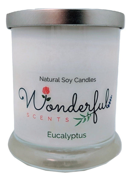 Wonderful Scents Opaque Status Jar Soy Candle Eucalyptus Scented