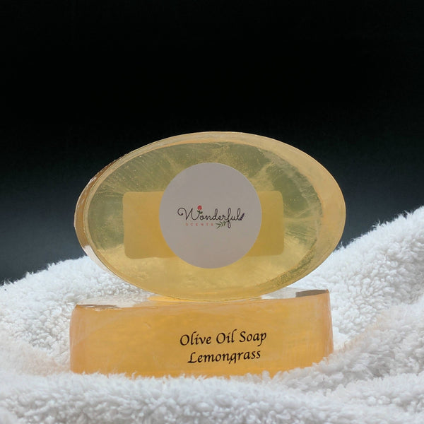 Natural and Pure Olive Oil Soap Scented with Lemongrass Essential Oil