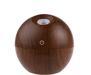Dark Wood Grained 130ml Essential Oil USB Diffuser with LED Standard