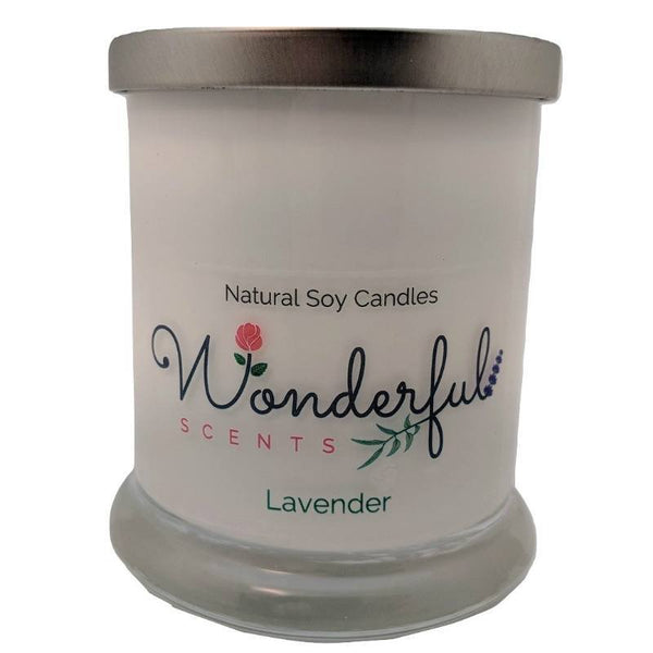 Wonderful Scents Opaque Status Jar Soy Candle Lavender Scented