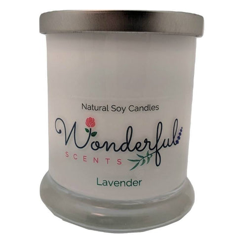 Wonderful Scents Opaque Status Jar Soy Candle Lavender Scented