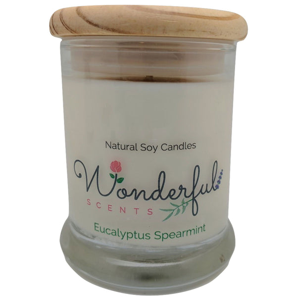 Wonderful Scents 12oz Soy Eucalyptus Spearmint Candle with Cotton Wick