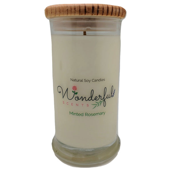 Wonderful Scents 21oz  Minted Rosemary with Cotton Wick