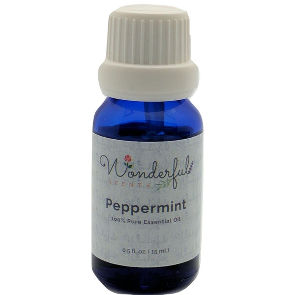 Wonderful Scents Peppermint Essential Oil 15 ml Bottle