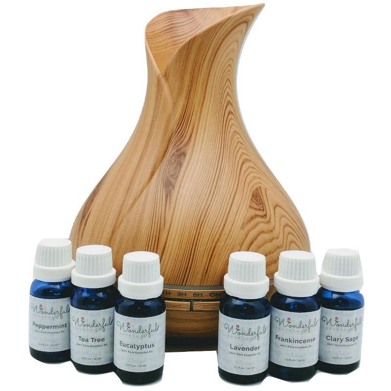 The Ultimate Essential Oil & Diffuser Gift Set | Dark Wood
